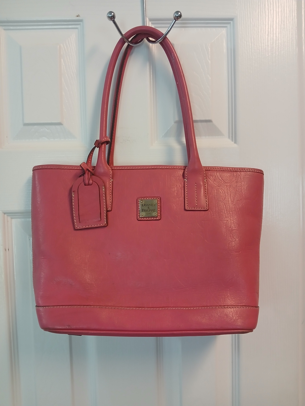Dooney & Bourke Pink Leather Tote